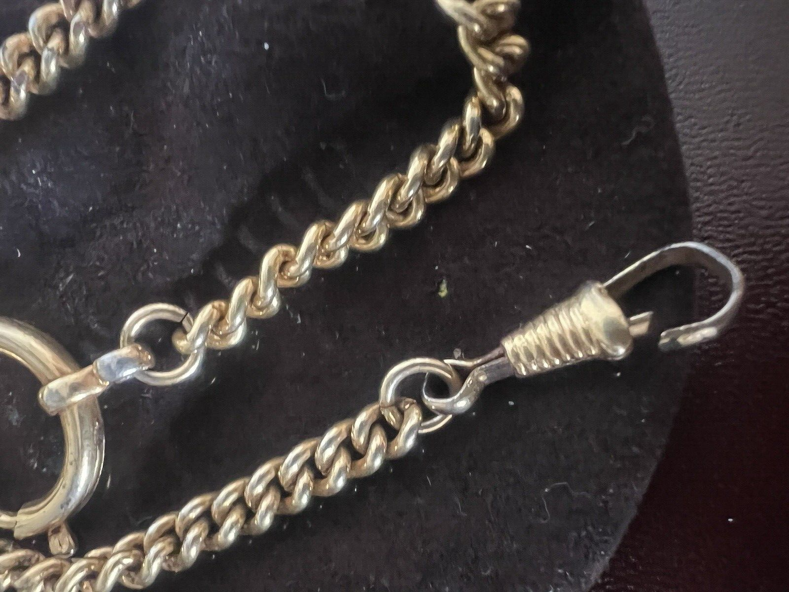 Chain Pocket Watch Golden with Carabiner Length 25 CM Vintage