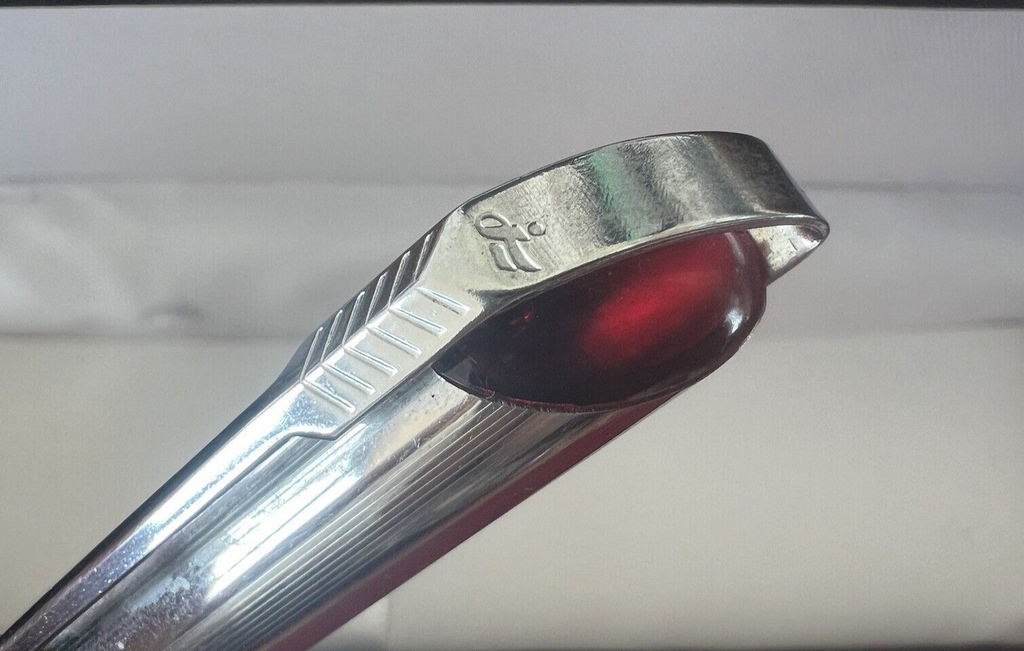 Jutou 636 Stylo-Plume Stylo à Plume Avec Pierre Rouge Clawset Écrit Vintage