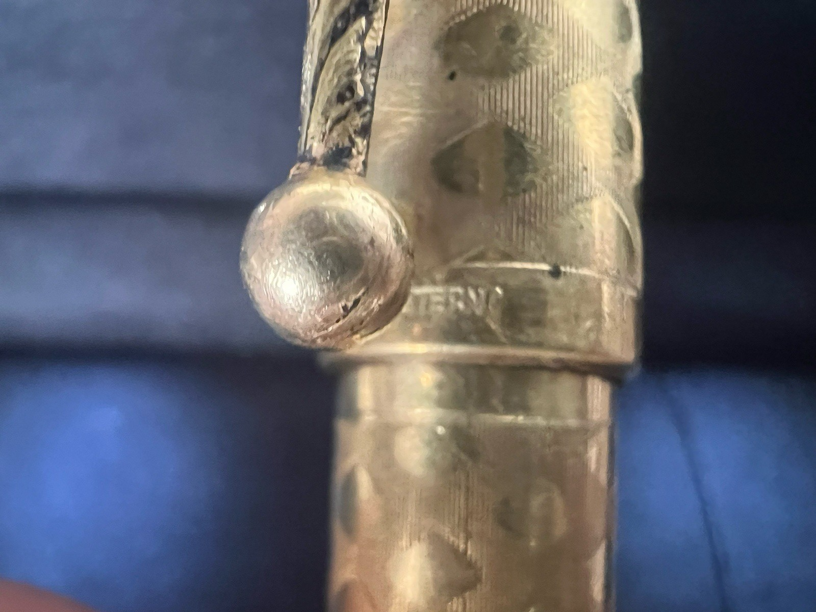 UHLMANN'S Eternal Stylo-Plume Stylo à Plume Rétractable Plaqué Or Marche Vieux