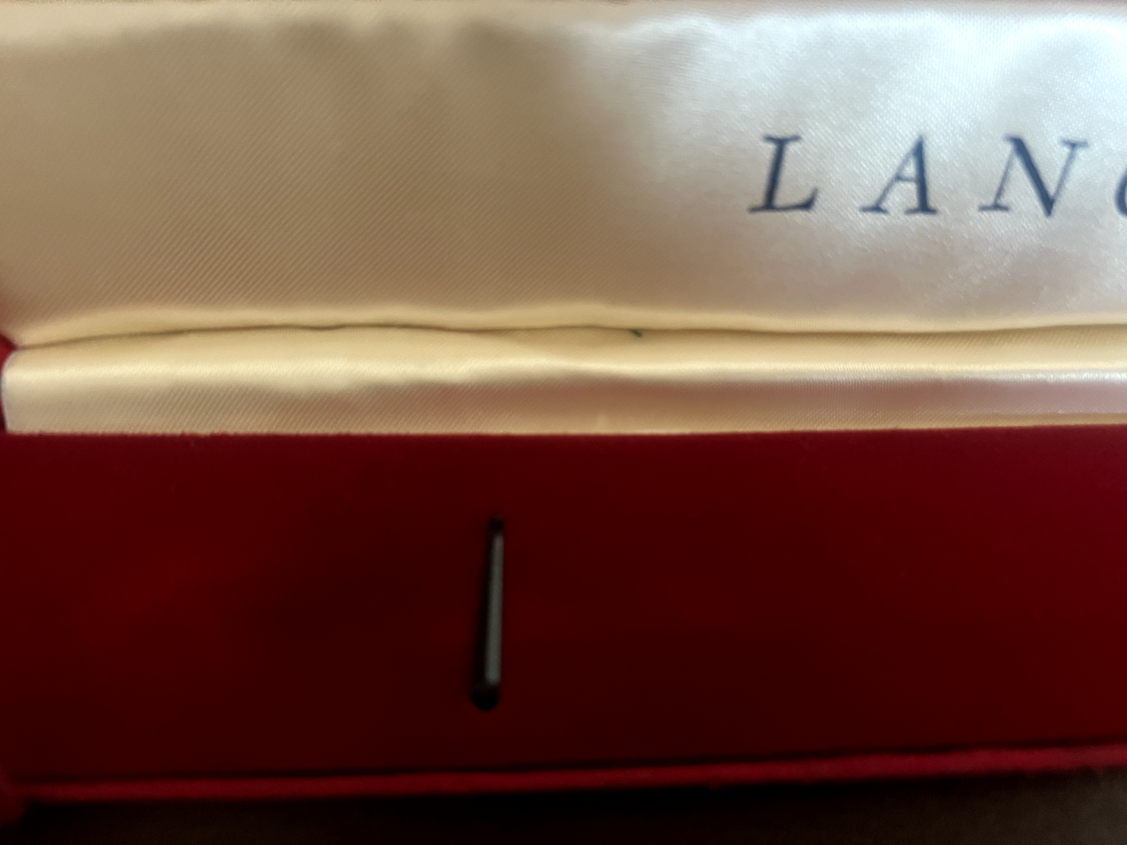 LANCO Box Wristwatch Case Box Red With Stops Vintage 