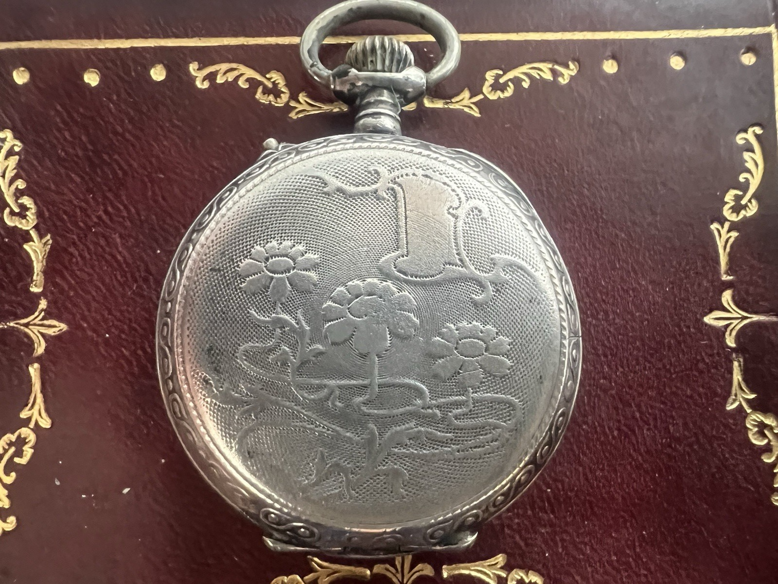 Taschenuhr Silber 800 Frauen Zum Überarbeiten Teile Vintage Remontoir 19