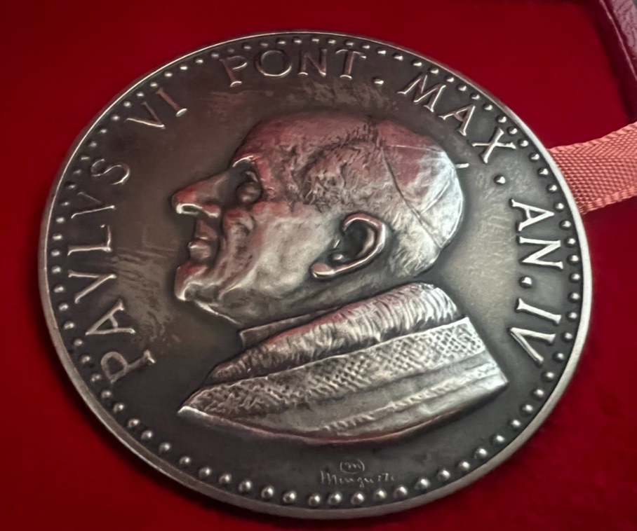 Médaille Argent 986 Papst Paul VI. 1966-1967 Année IV Fior Monnaie FDC 