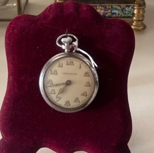 🔴 CHRONOMETRE orologio tasca uomo carica manuale da revisionare parti