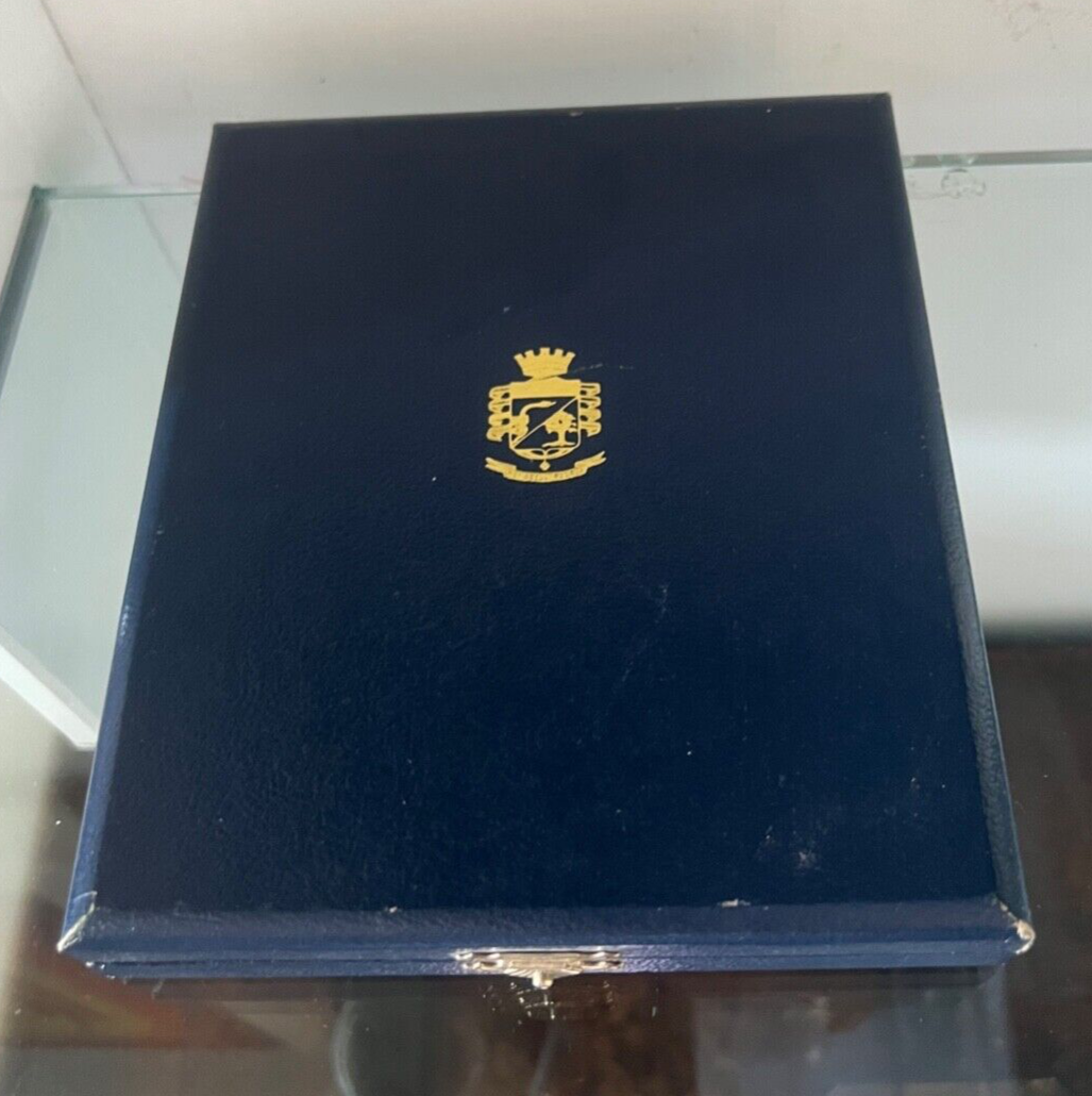 🔴 Crest araldico ARMA DEI CARABINIERI floccato metallo e smalti vintage