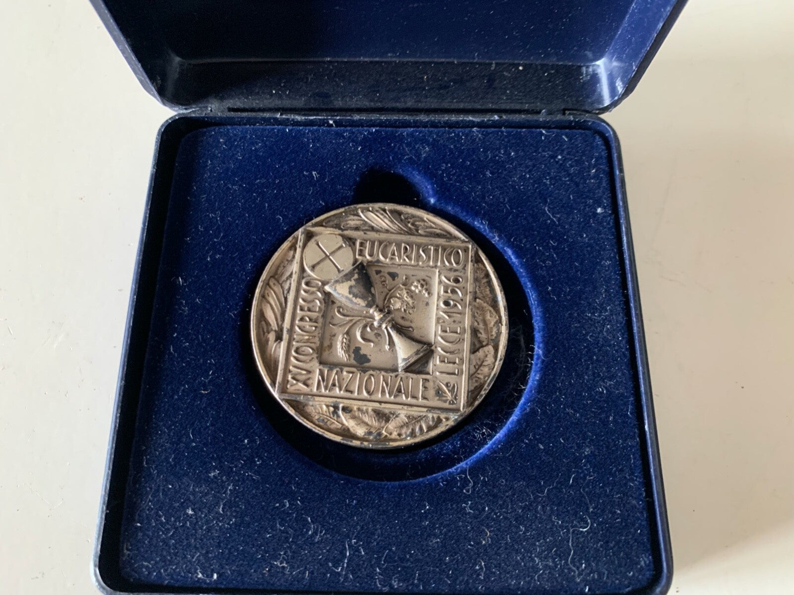 🔴 Medaglia CONGRESSO EUCARISTICO LECCE 1956, vintage