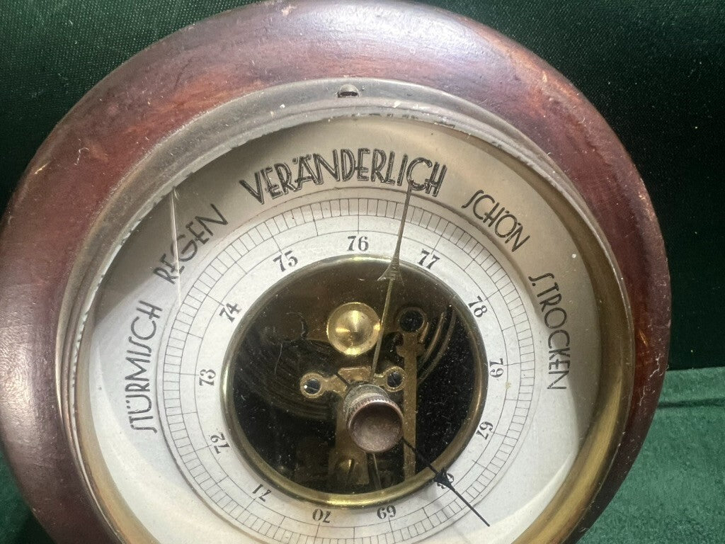 Baromètre Sturm Regen Veranderlich Schon S.Trocken Mécanicien Vintage