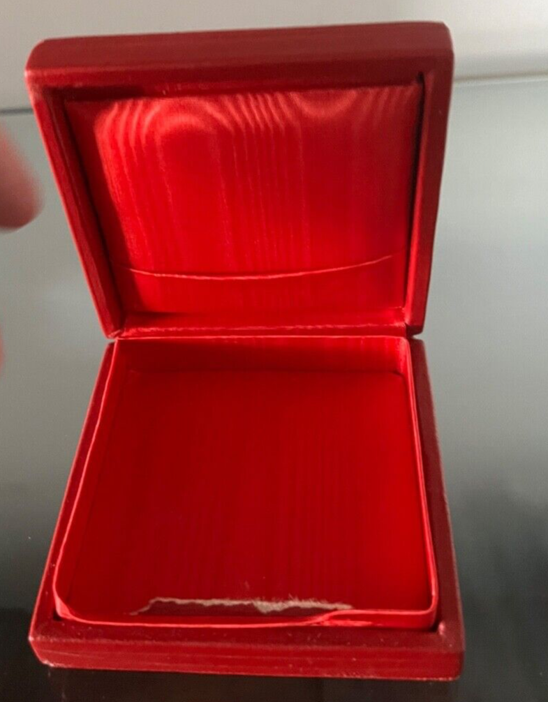 🔴 CROCE MALTA scatola moneta medaglia con storia Madonna Fileremo pelle e seta