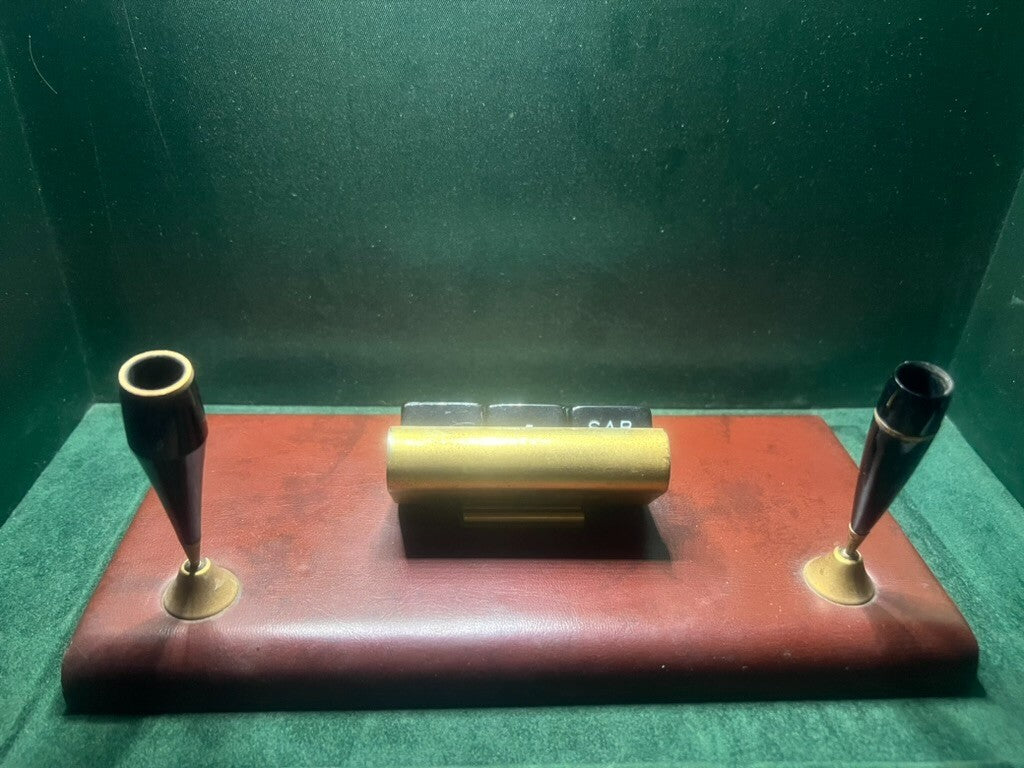 🔴 Base penna sfera stilografica sfera stiloforo dadi calendario scrivania