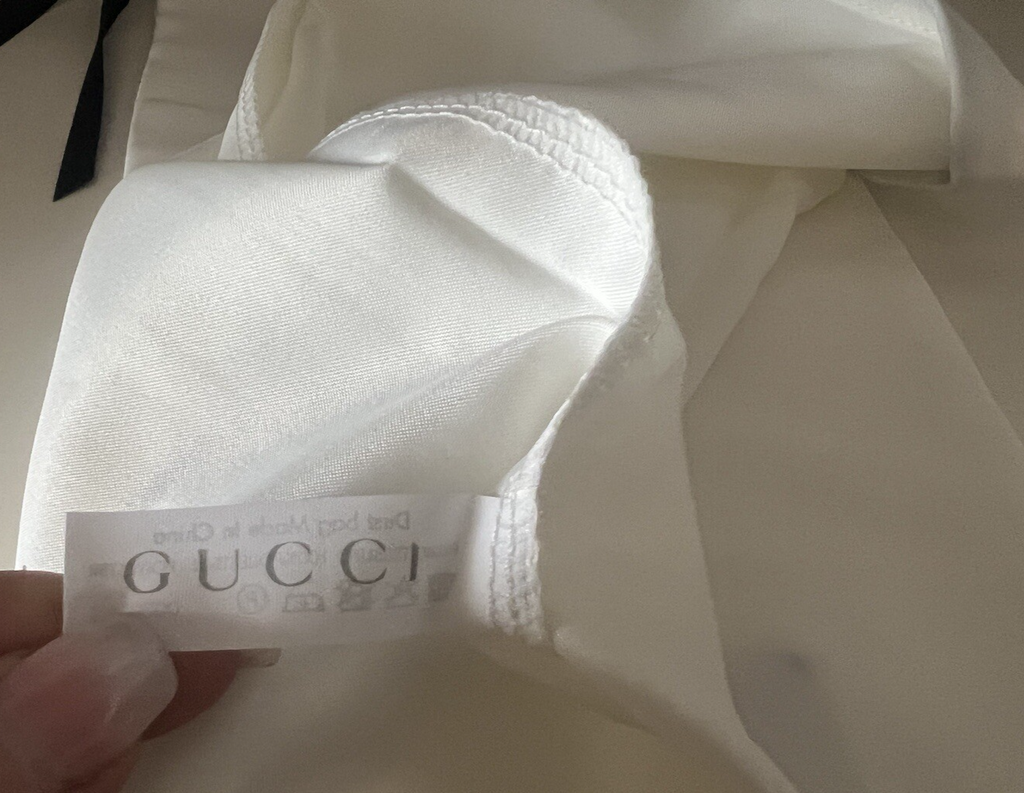 🔴 GUCCI sacche scarpe anti polvere con laccio beige poliestere L 16 h 40