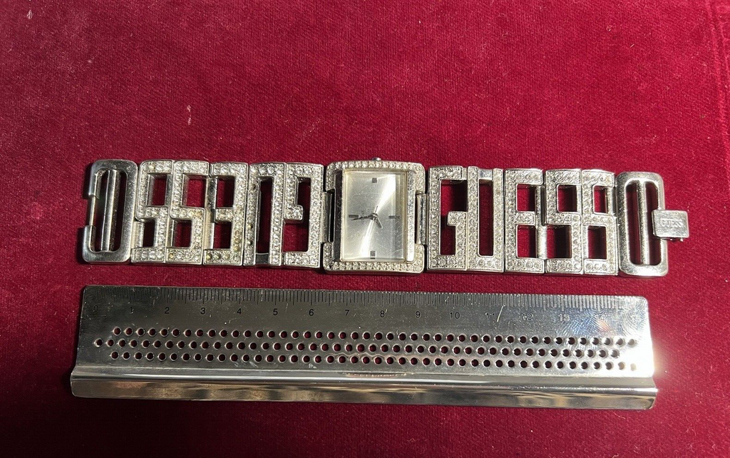 🔴 GUESS women's watch with quartz jewel bracelet with rhinestones 