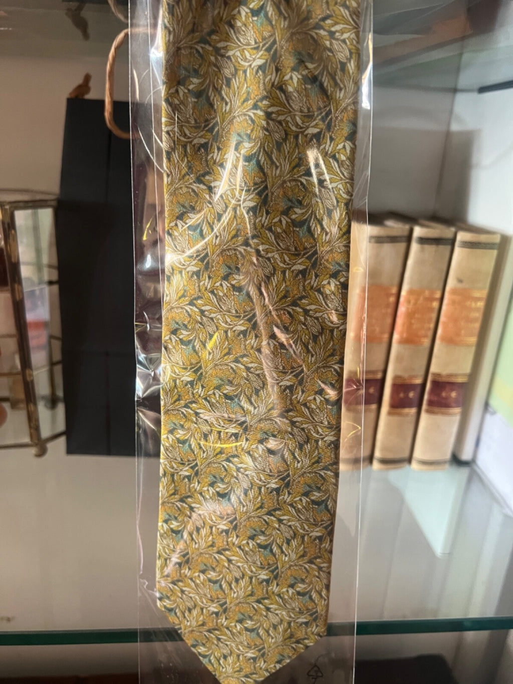 FENDI Cravate Homme Seta Feuilles D'Automne Classique Italienne Busta