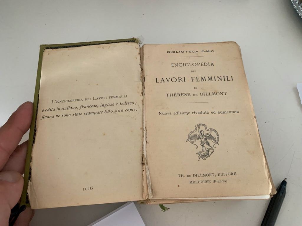 🔴 ENCYCLOPEDIA OF WOMEN'S WORK French embroidery book by Therese Dillmont 