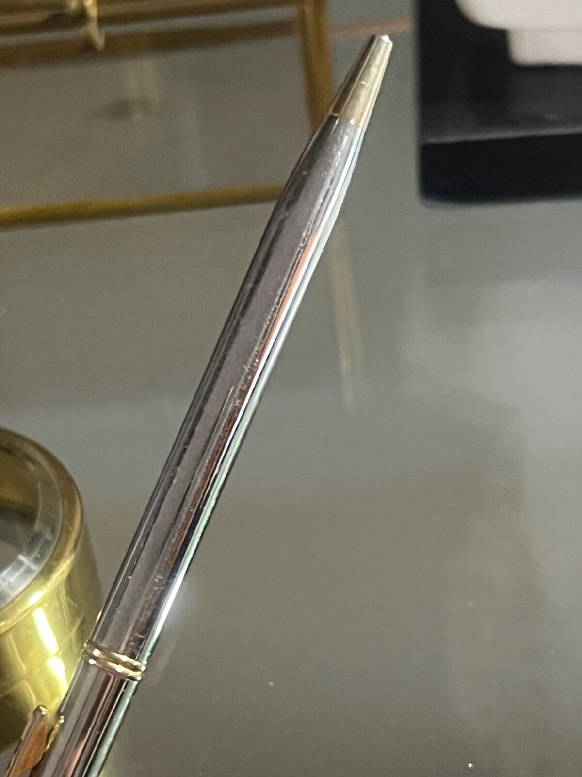 Rai Pen Sphere Chrome With Prancing Horse Italian Vintage 80 Marking