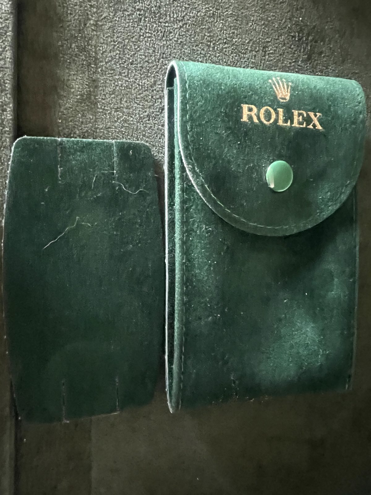 🔴 ROLEX custodia orologio da viaggio Service Case originale verde 4447844.8064
