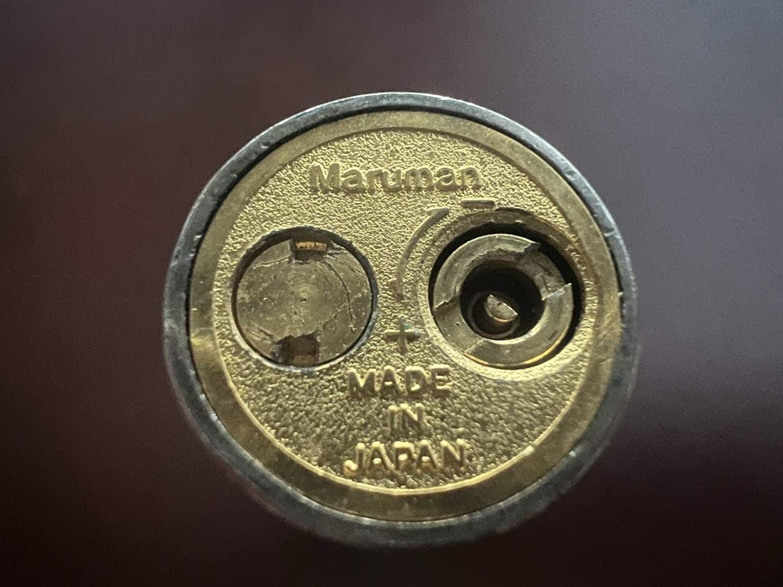 🔴 MARUMAN accendino lacca rossa cilindrico funziona vintage