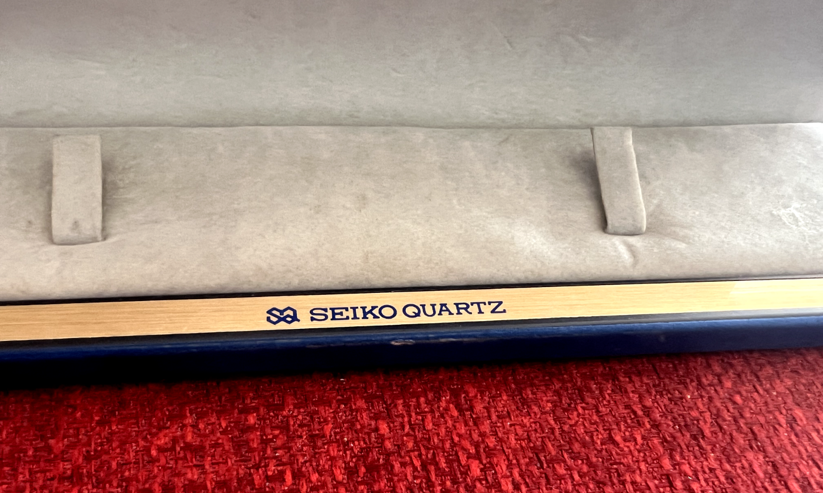 Seiko Boîtier Boîte Montre en Quartz Coffret Housse Velours Vintage