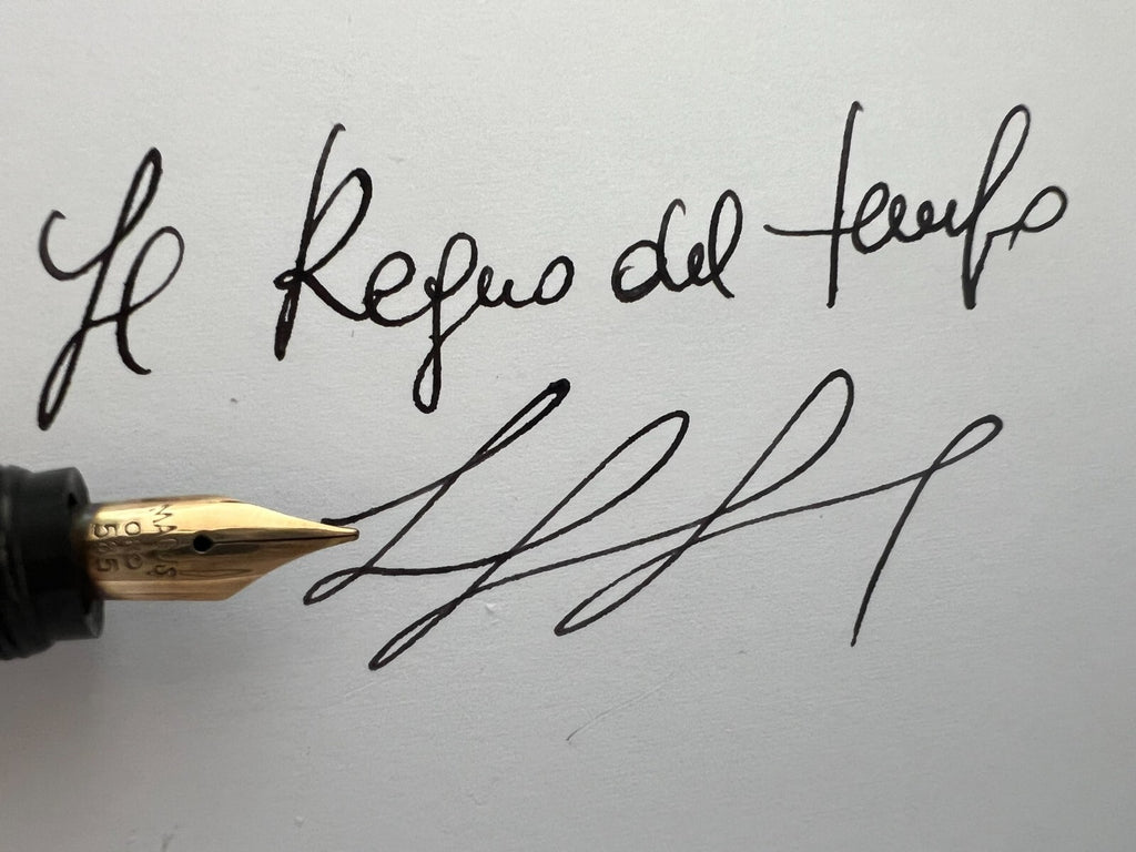 🔴 MA GUS P.O penna stilografica retrattile placcata oro funziona vintage