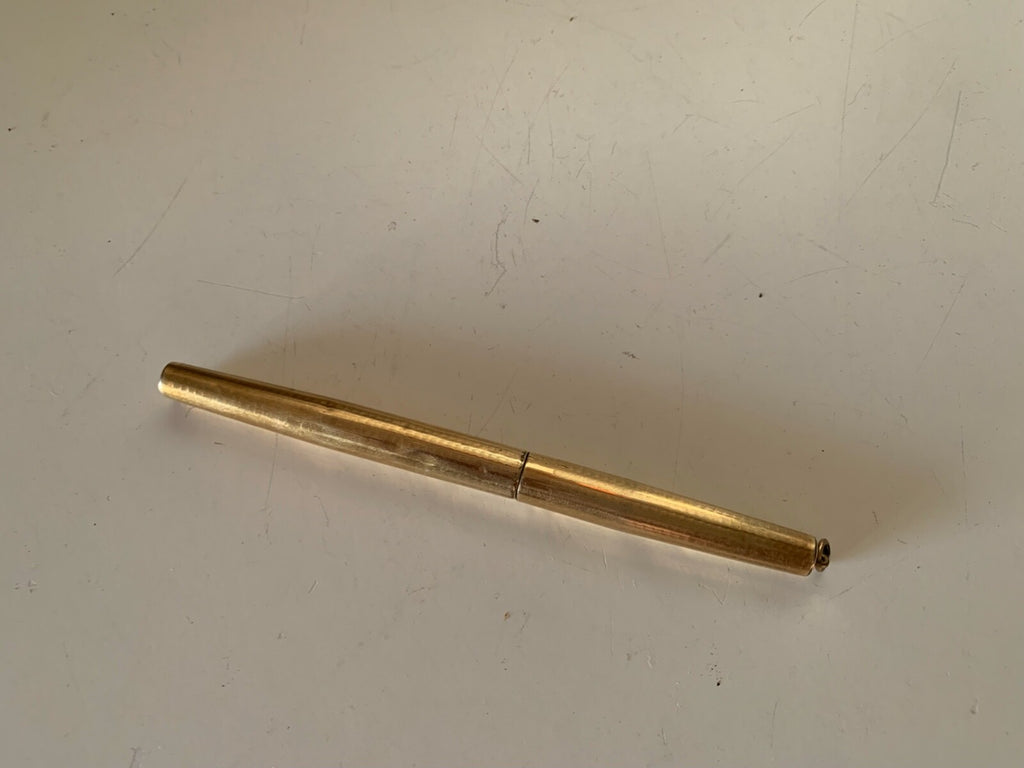 Stylo-Plume à Bille Malbcr 45 vergoldete Burins de Vagues, Vintage-Kollektion 