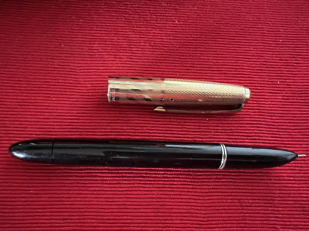 🔴 ZENITH penna stilografica Extra pennino ORO e matita meccanica set vintage