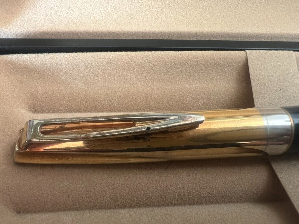 🔴 SELECT penna stilografica 59 a pistone pennino ORO 14 K scrive vintage