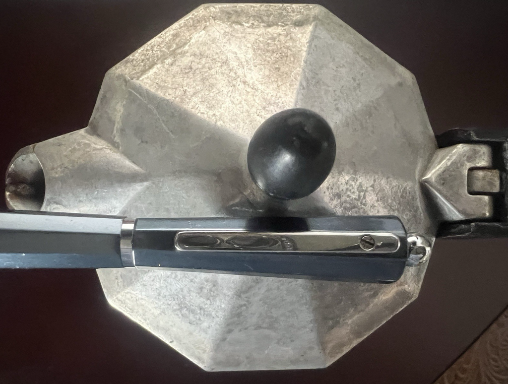 🔴 GIULIANO MAZZUOLI penna sfera Moka metallo grigio iridescente 1 modello