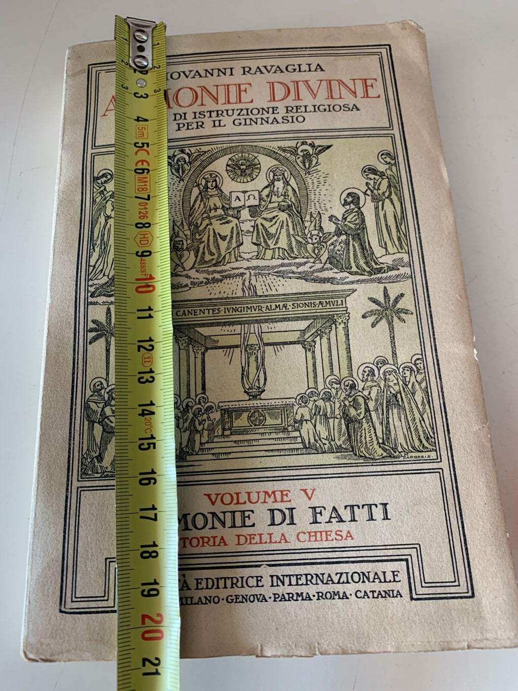 🔴 Libro ARMONIE DIVINE Giovanni Ravaglia Editrice internazionale vintage 1932