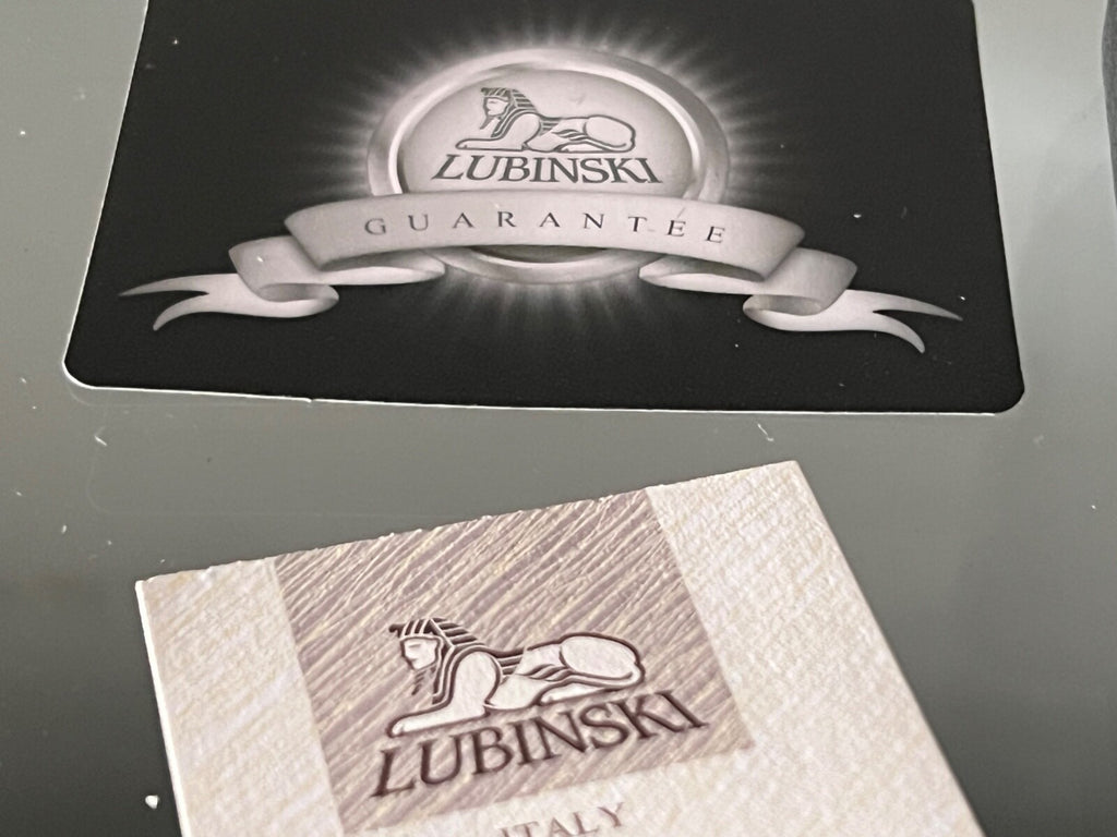 🔴 LUBINSKI scatola accendino nera CON GARANZIA misura interna ovale 9x4 cm