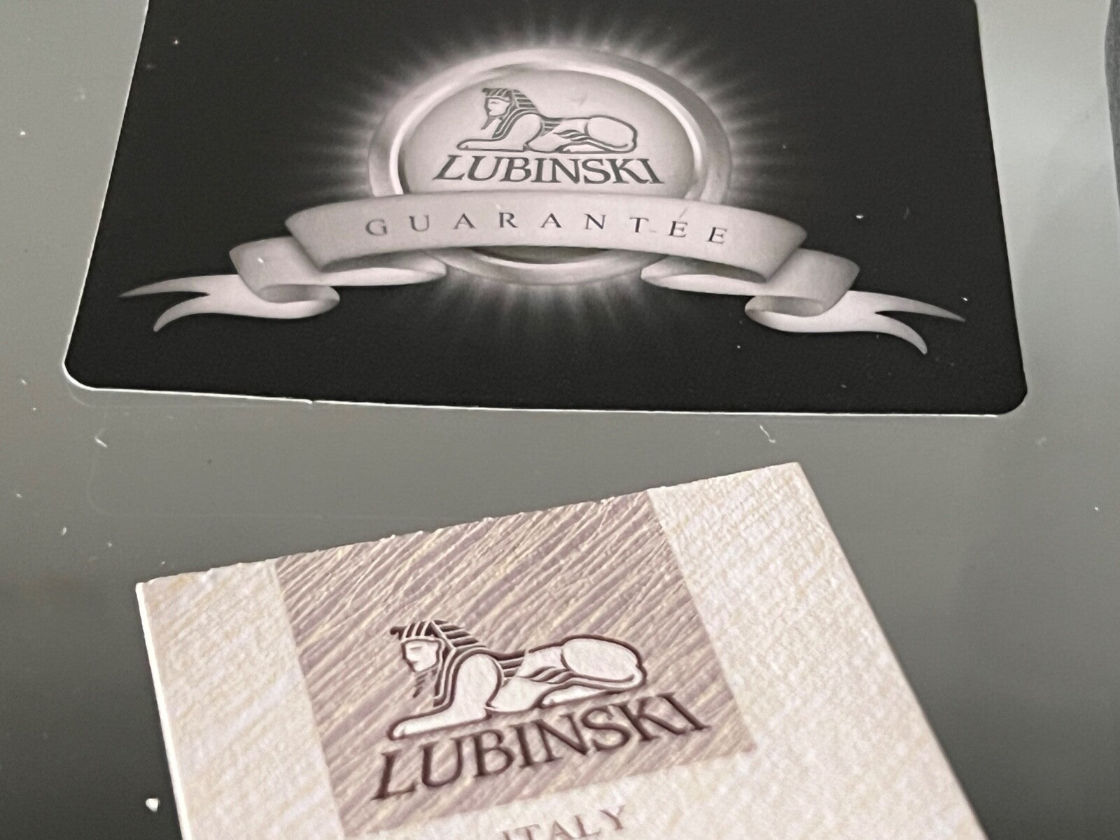 🔴 LUBINSKI scatola accendino nera CON GARANZIA misura interna ovale 9x4 cm