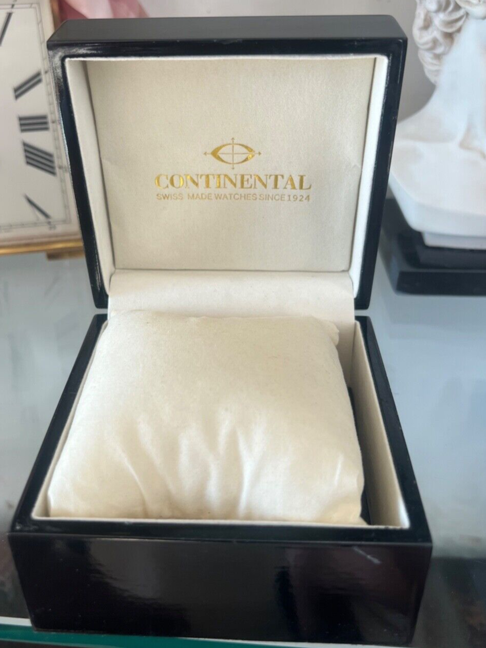 🔴 CONTINENTAL box scatola orologio legno cofanetto custodiaLIBRETTO E GARANZIA