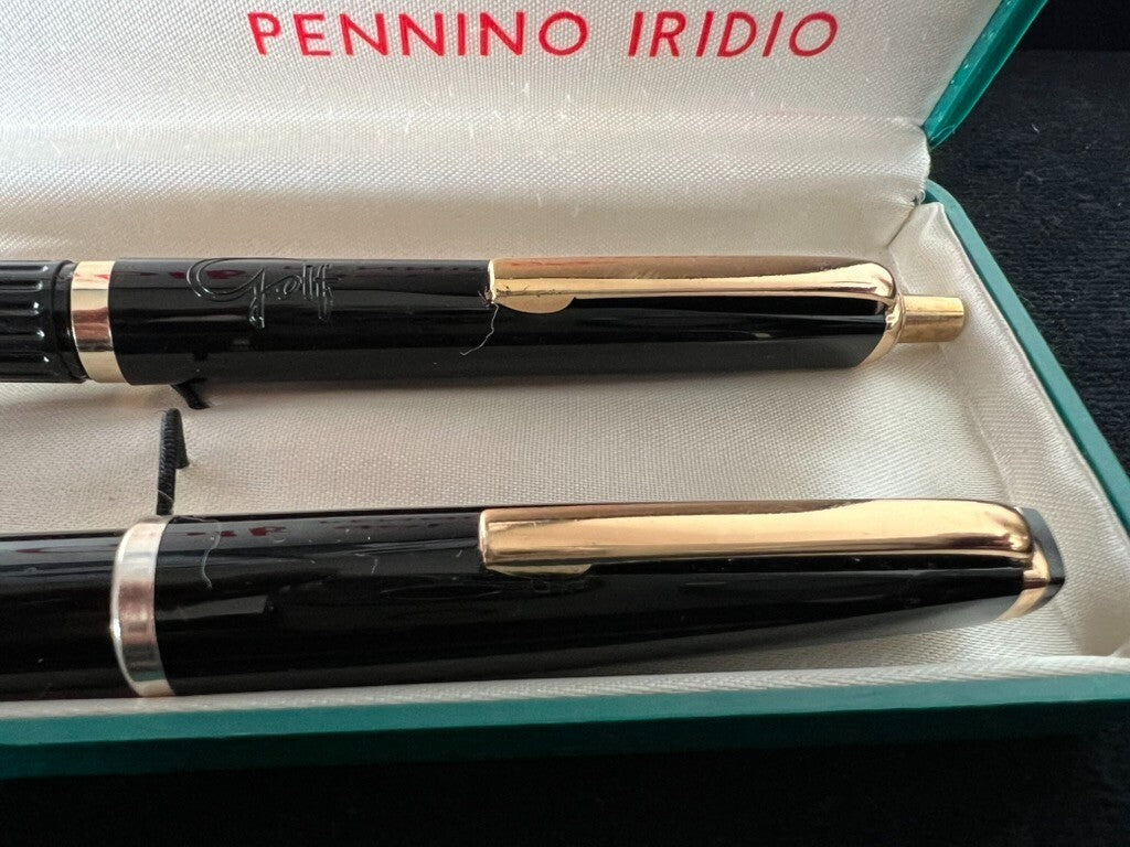Golf Stylo-Plume Stylo à Plume Piston Et Sphère Scrivono Luxe Avec Trousse Cru