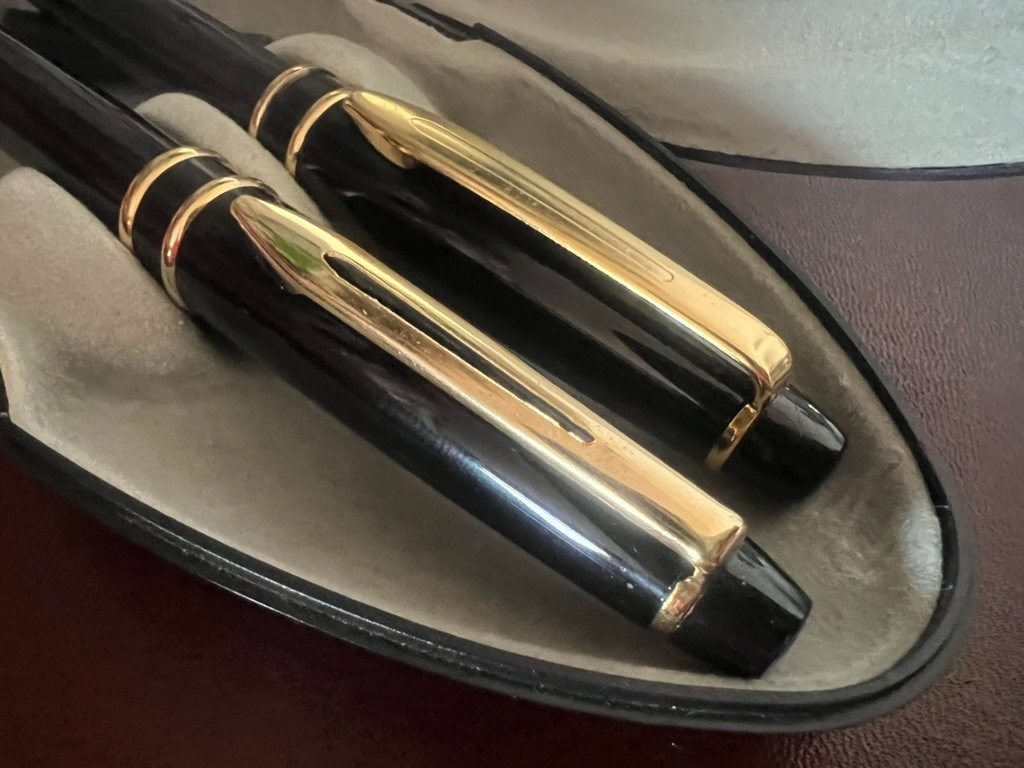 🔴 YAMATO penna stilografica e sfera nere scrivono con astuccio