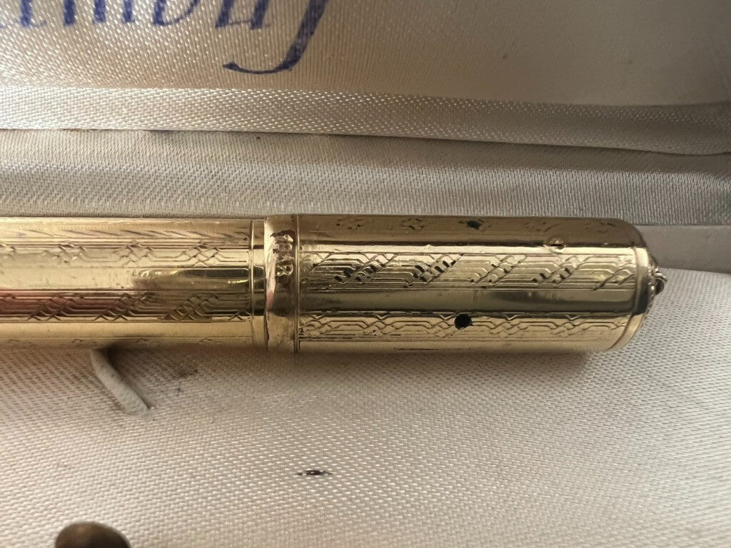 Columbus Stylo-Plume Stylo à Plume Rétractable Ciselé Fonctionne Vintage