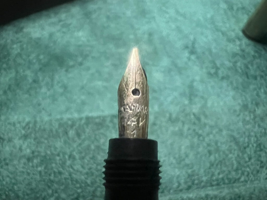 🔴 STANDARD penna stilografica retrattile pennino ORO funziona vintage