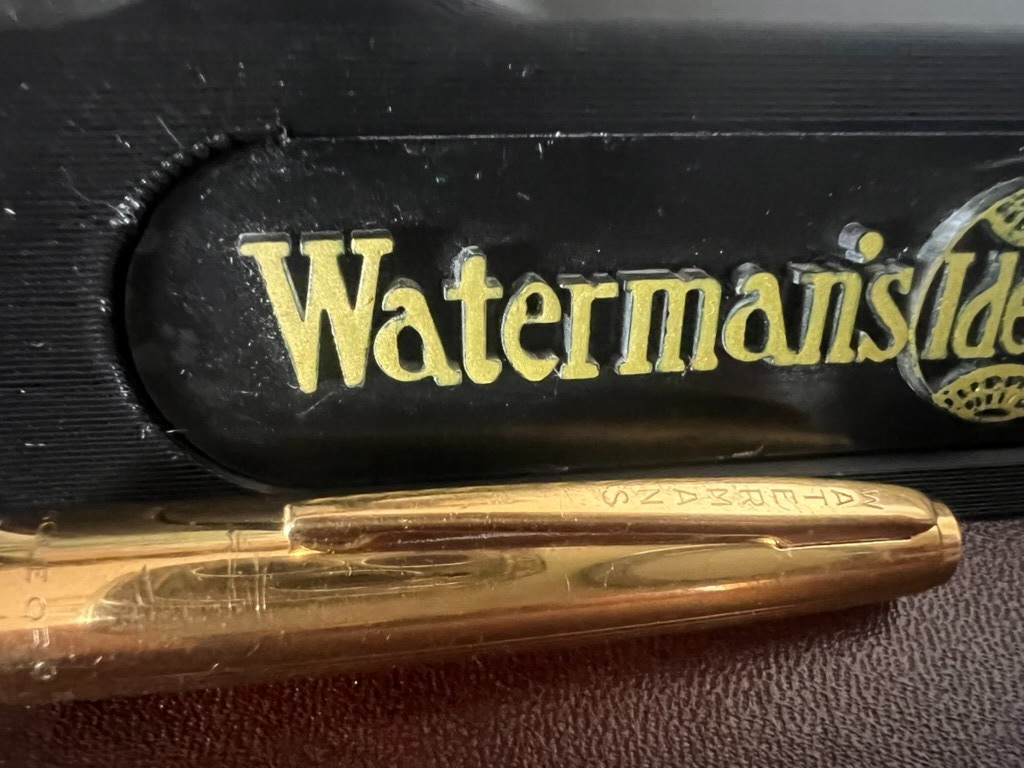 DE WATERMAN Capuche Stylo-Plume Stylo à Plume Plaqué Or Vintage de Rechange C