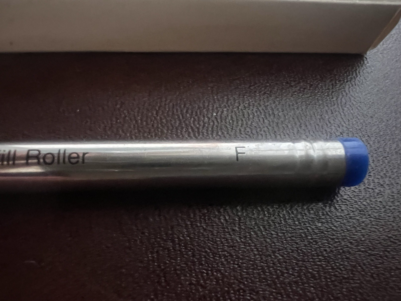 🔴 WATERMAN refill penna roller inchiostro BLU F fine ricarica ricambio 2 PEZZI