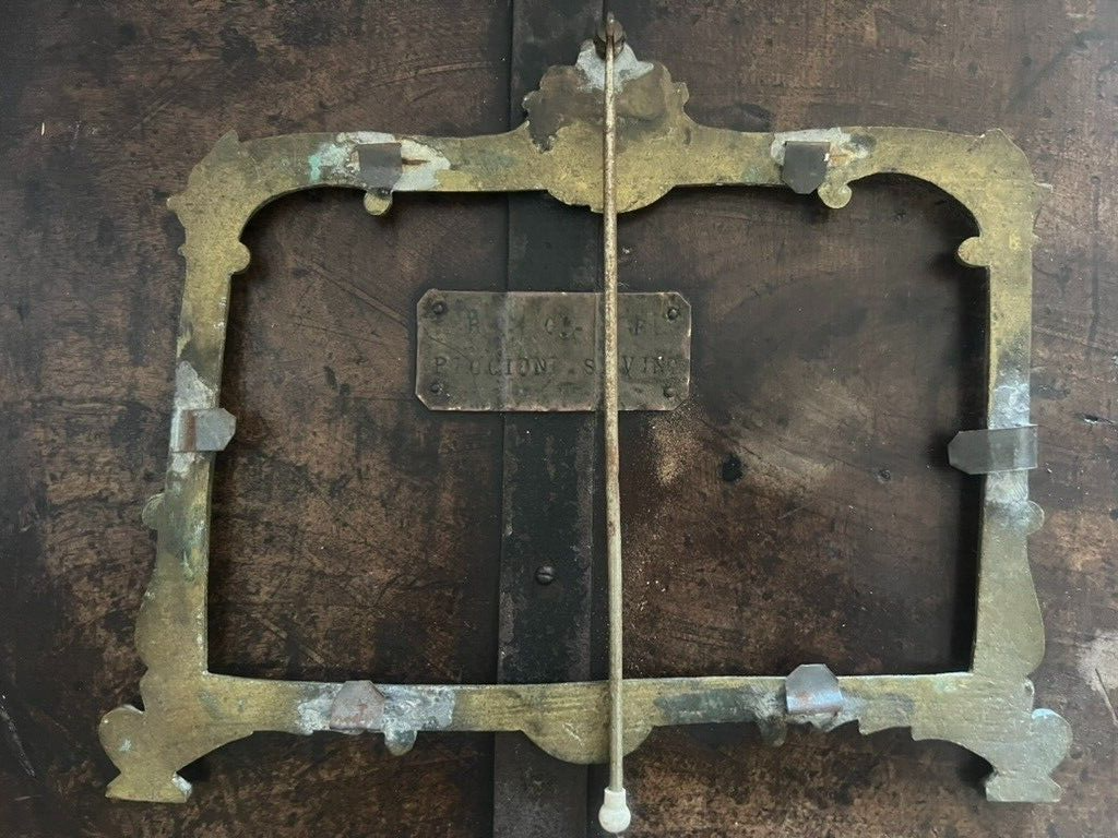 🔴 Vintage, handgeschnitzter Leseständer aus Bronze mit Flachrelief 