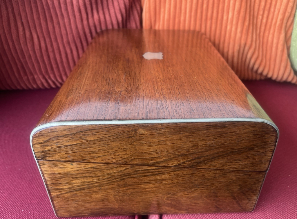 Georgian Travel Desk Solid Walnut Original United Kingdom Early 1800s