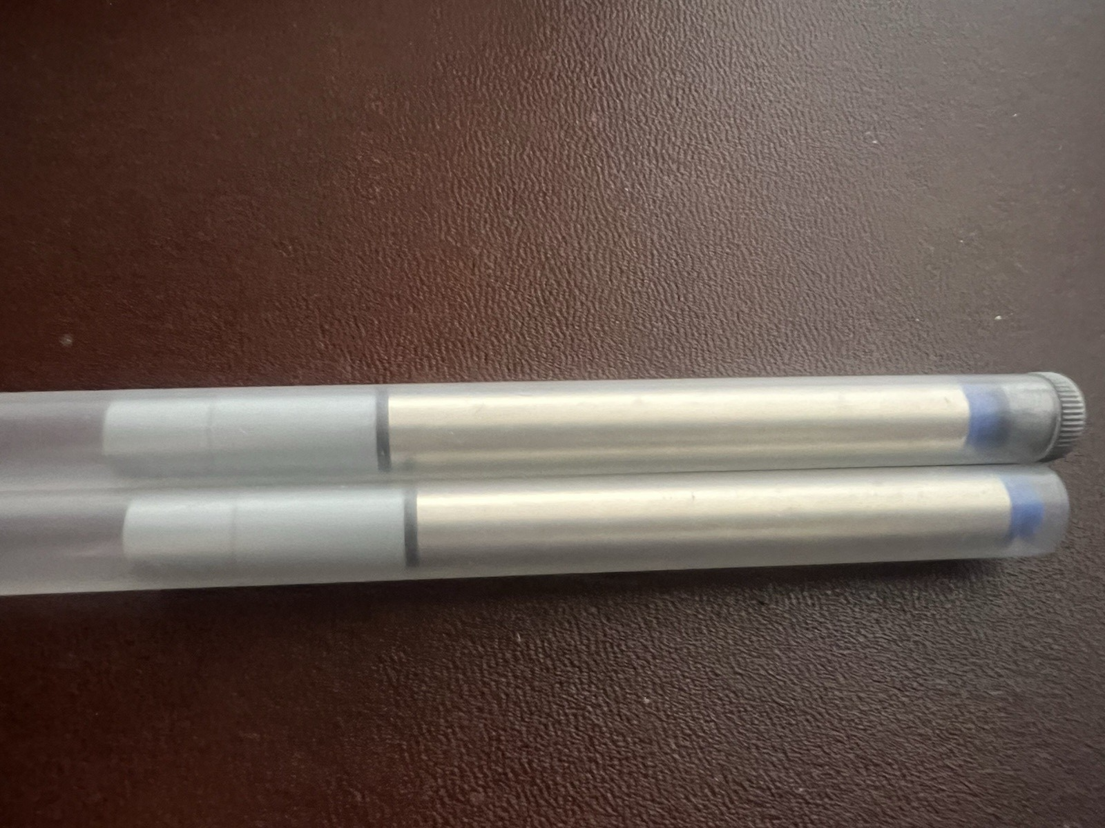 🔴 DELTA refill penna roller PICCOLO inchiostro blu 2 PEZZI ricambio ricarica