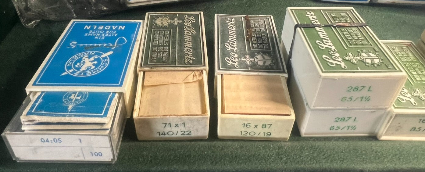 🔴 LAMMAMERTZ Nähmaschinennadeln 60, 65, 85, 120, 140 im Block, Los 3 