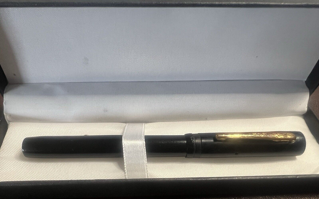 Waltham Stylo-Plume Stylo à Plume Celluloid A Levier Écrit Vintage Du 1930 