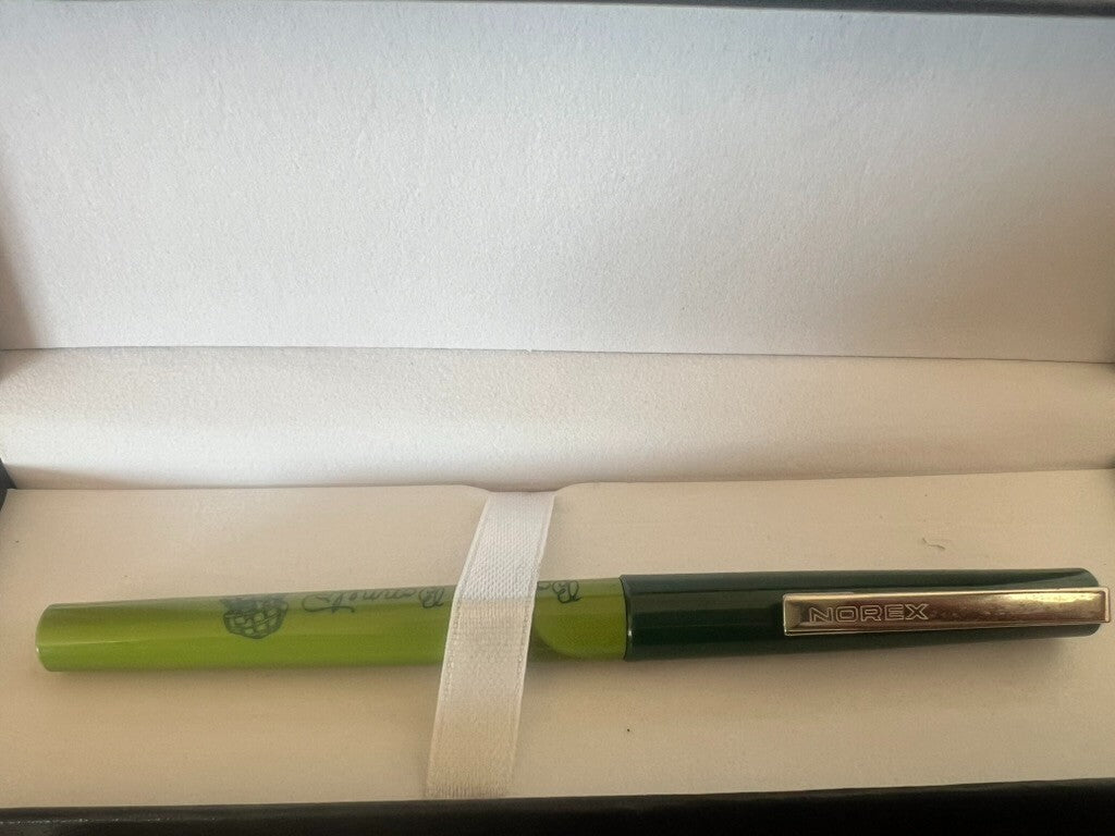 🔴 NOREX penna stilografica Bonnie Bonnets verde a cartuccia vintage