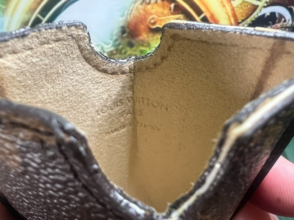 🔴 LOUIS VUITTON porta carte credito Monogram con codice ORIGINALE vintage 2007