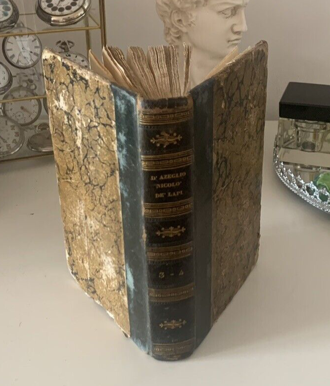 🔴 books volumes I PALLESCHI E PIAGNONI De Lapi D'Azeglio Florence antique 1841 