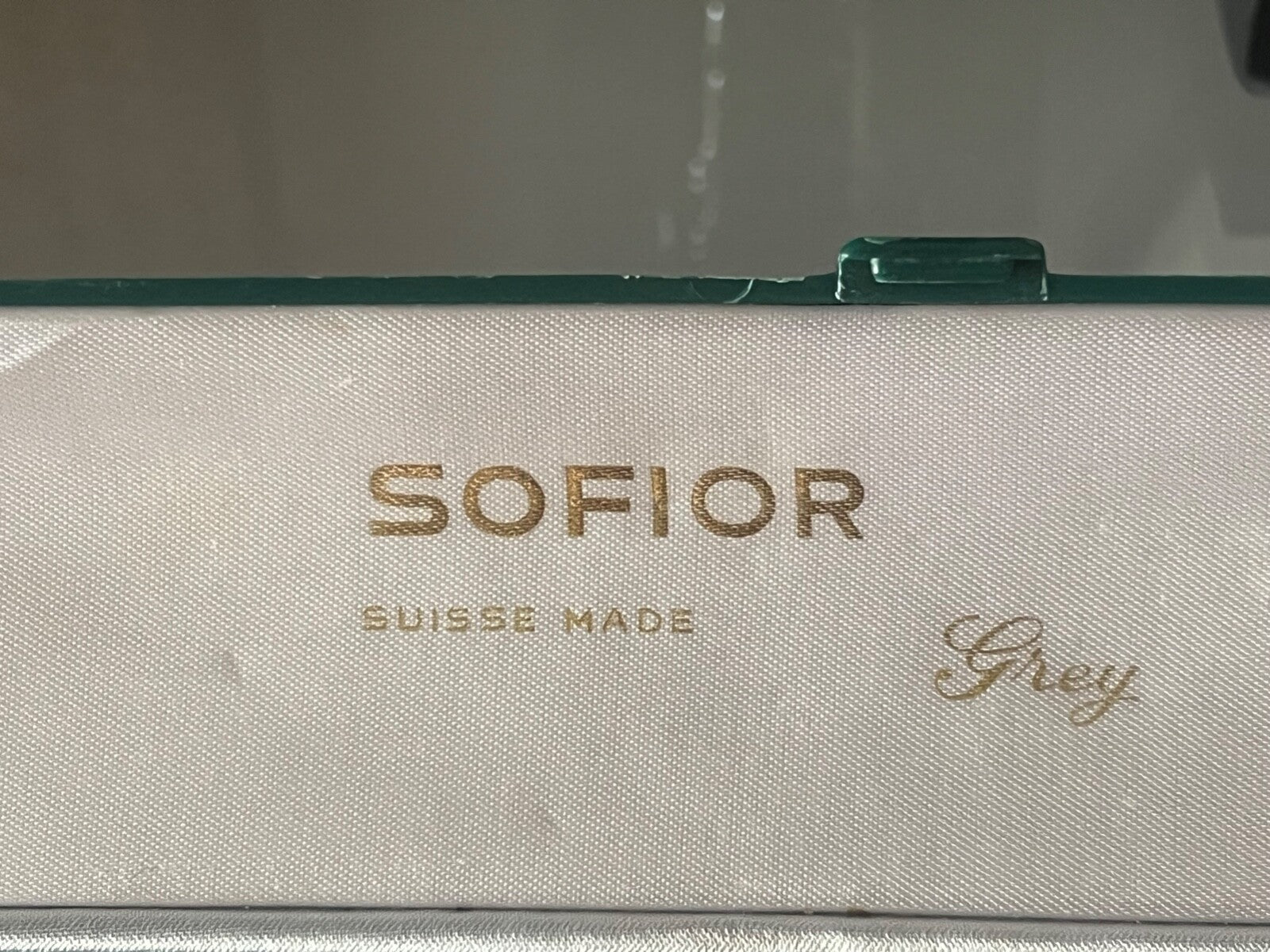 🔴 SOFIOR GREY box scatola orologio cofanetto custodia verde seta vintage