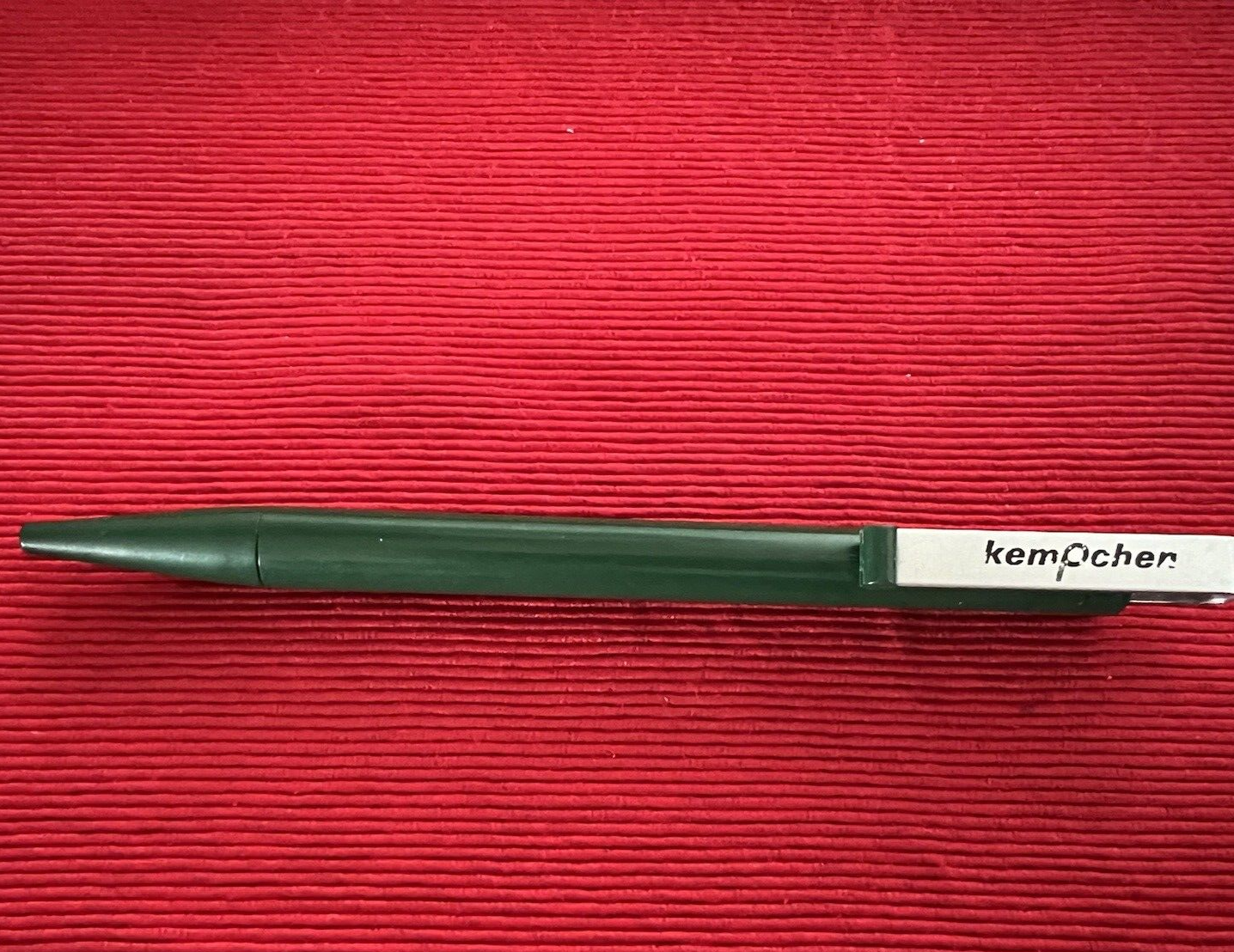 Pilot Stylo-Plume Sphère Publicité Vert Émeraude Snap Écrit Vintage Années 70