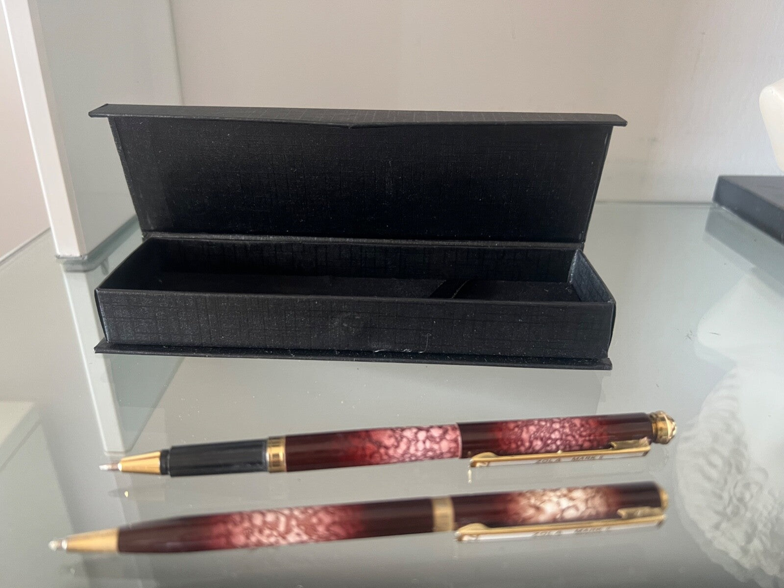 Zola Mark II Stylo-Plume Sphère + Roller Laque Marbrées Scrivono Vintage