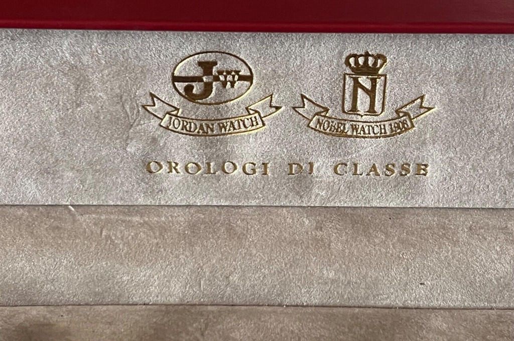 🔴 JORDAN WATCH e NOBEL WATCH OROLOGI DI CLASSE scatola similpelle rossa 1908