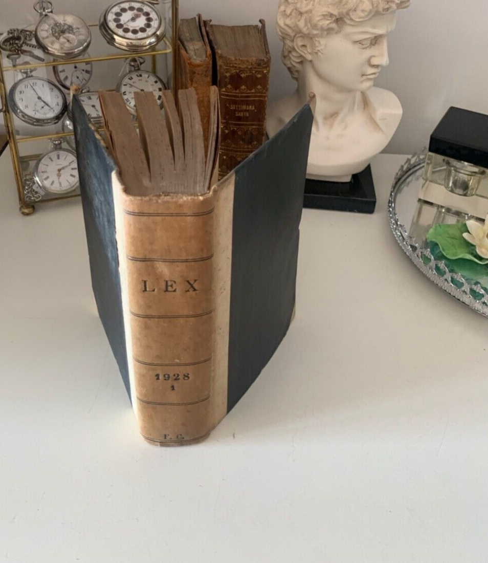 🔴 chronology book ITALIAN LEGISLATION Giovanni Davioini vintage 1928 