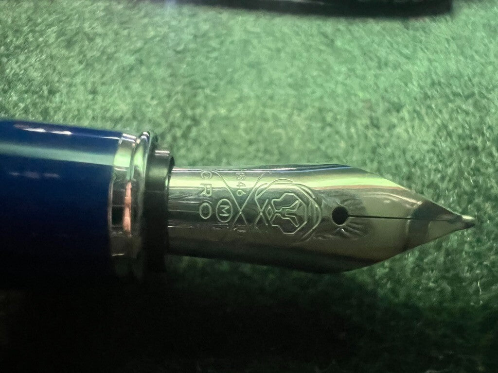 Cross Stylo-Plume Stylo à Plume Bleu Cobalt Avec Profils Chrome M Cartouche