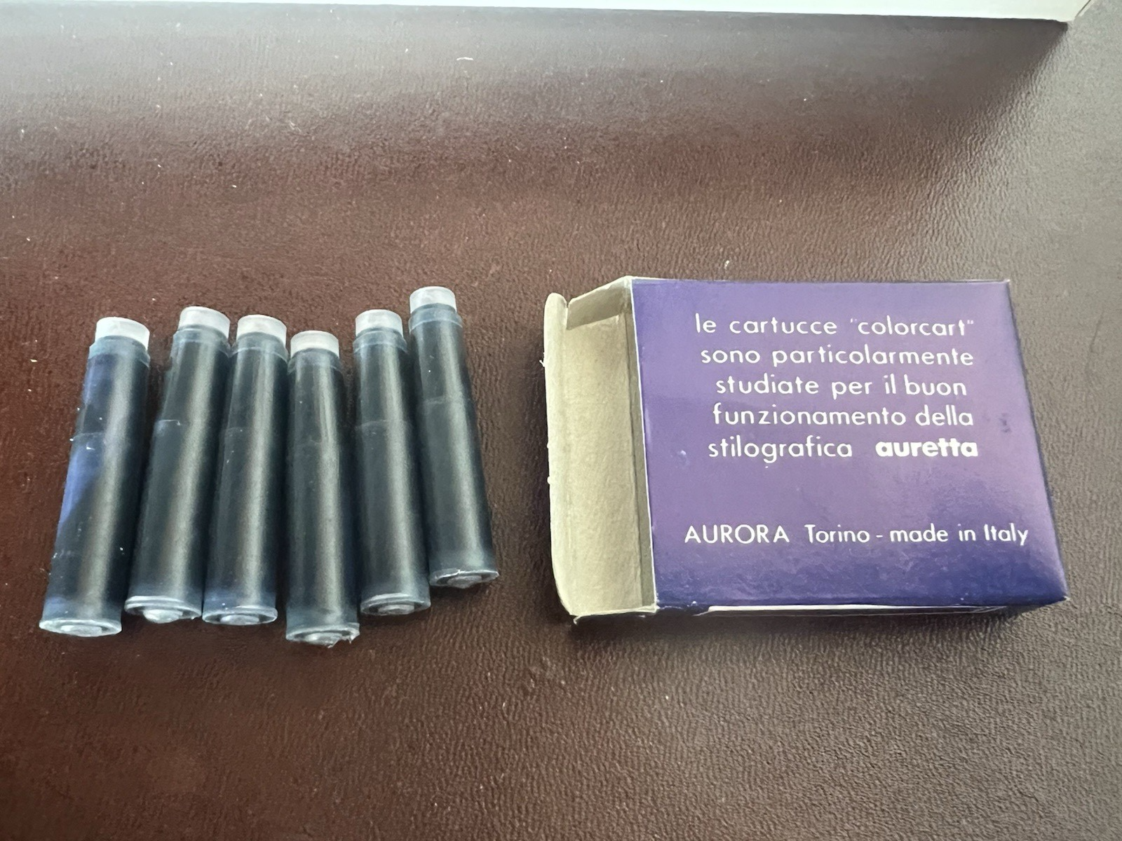 Auretta Aurora Patronen Stift Füllfederhalter 40 Pack 200 Stücke Blau Schwarz